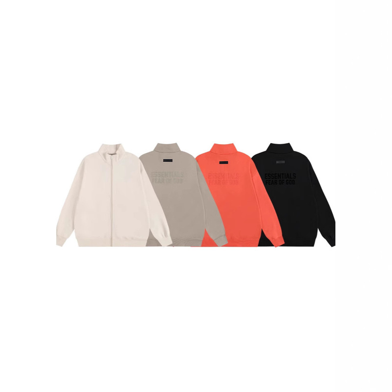 Fog Multi-Thread Essentials Zipper American Trendy Brand Fleece-Lined High Street Loose Casual Autumn and Winter