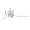 White flower u-shaped hairpin