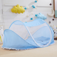 厂家直销婴儿童宝宝折叠蚊帐带睡垫枕头蚊帐床4件套音乐婴儿蚊帐