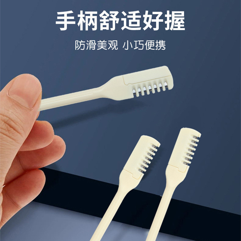 鼻毛リペアラー ポータブル手動安全鼻孔クリーニングツール ダブルヘッドユニセックス鼻毛削り|undefined