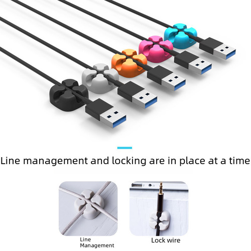 ORICO CBSX Phone Data Cable Organizer Headphone Charger Cable Management Organizer Desk Cable Manager