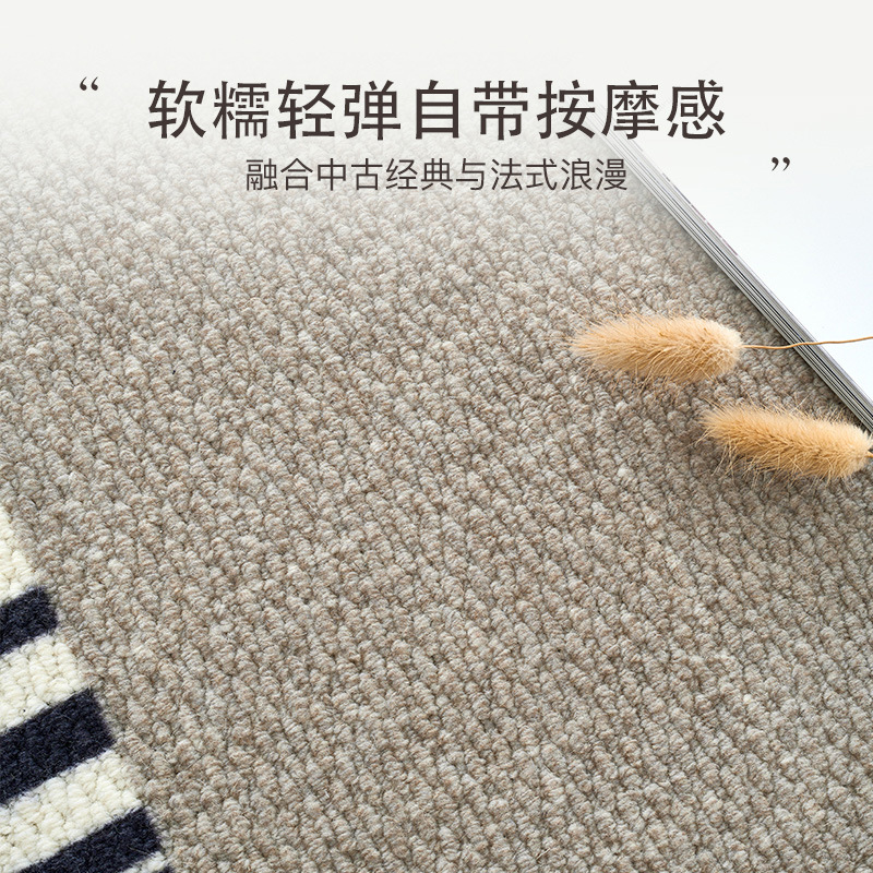 Fábrica de origen alfombra de sala de estar doméstica dormitorio resistente a la suciedad fácil de cuidar sofá mantas de mesa de té mantas de cama gruesas personalizadas