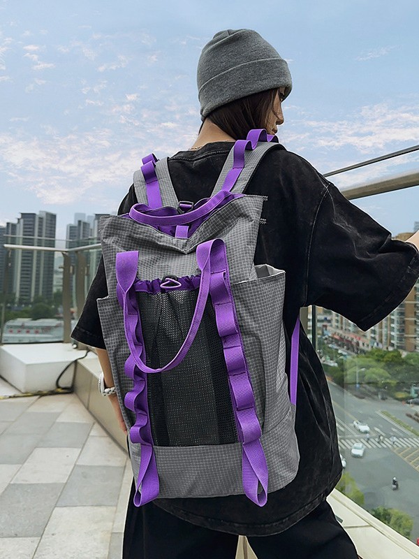 クロスボーダーアウトドアスポーツ登山バックパックメンズ大容量トレンディなデザインバックパック女性韓国語版大学生バッグ|undefined