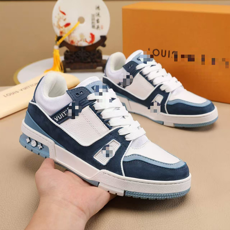 Zapatos casuales de marca de moda, zapatos blancos transpirables de suela gruesa para hombres, 2026 primavera y otoño nuevos zapatos de skate resistentes al desgaste de alta calidad