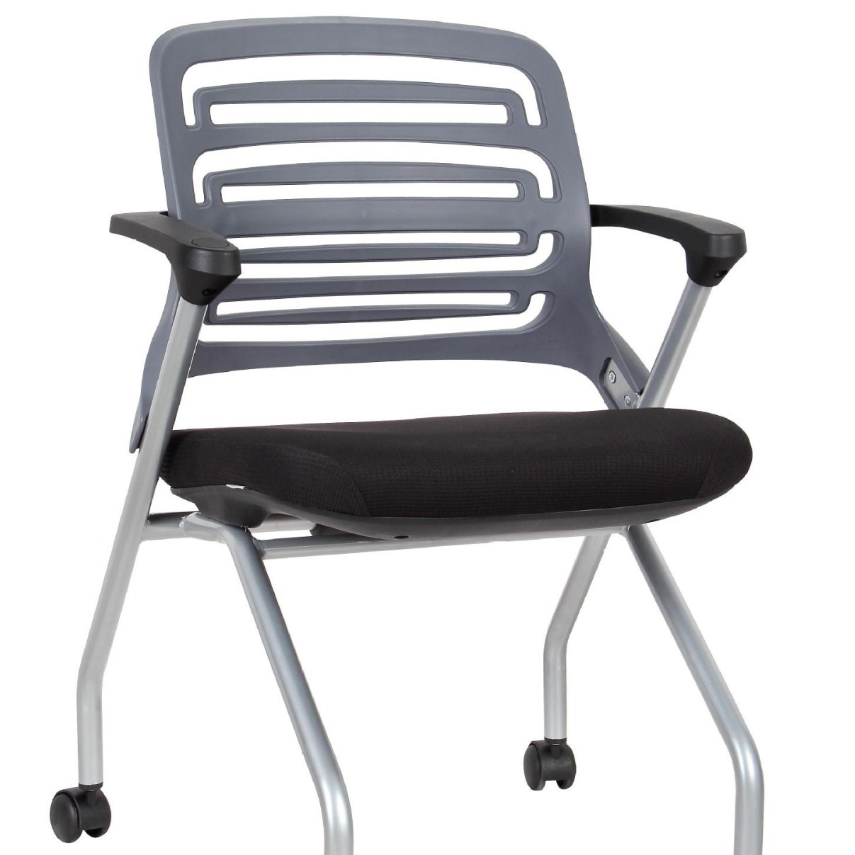 Silla plegable con respaldo y tablero – asiento de formación y conferencia, estructura plástica image 5