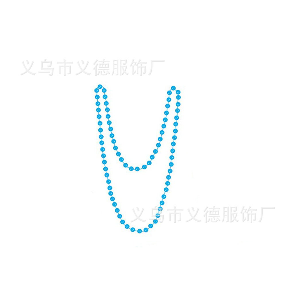 Collar de neón de 80 cm azul cielo
