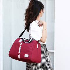 廠家批發旅行包印製logo女士出差旅遊手提行李袋輕便可摺疊斜挎包
