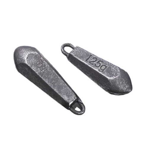 Ringed hexagonal iron sinker for eco-friendly casting fishing, far-reaching casting weight, iron casting fishing sinker with hook ring, manufacturer wholesale