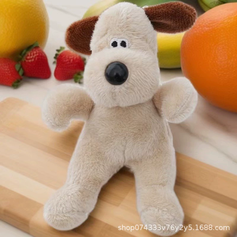 Сетка красная длинношерстная собака плюшевая игрушка кукла брелок милая школьная сумка подвеска брелок захватная кукла