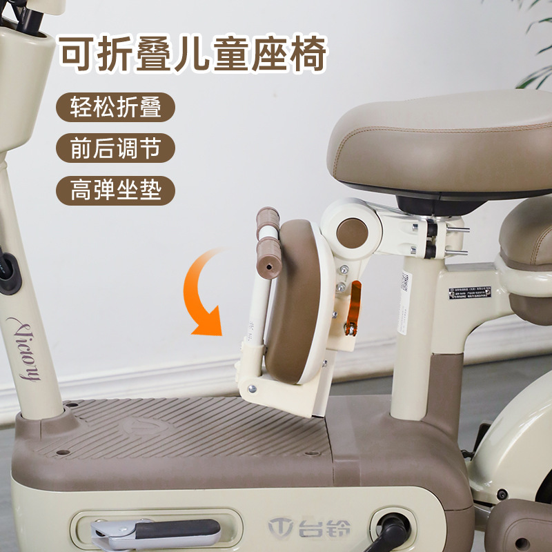 Electric Vehicle Child Seat, Front-Mounted Battery Car Baby Seat, Infant Chair, Foldable