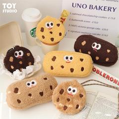 Cookie biscuit coin purse halter bag Korean cartoon funny creative couple card bag headphone bag cute key bag