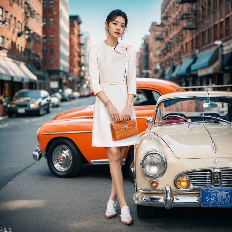 Professional Dress Spring & Fall Three-Quarter Sleeve New Elegant Goddess Style Beauty Salon Health Center Front Desk Reception Work Clothes