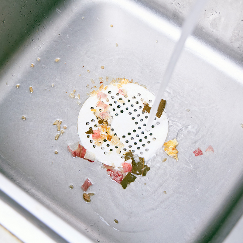 둥근 바닥 배수구 흰색