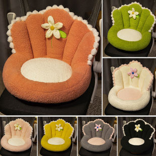 Small Flower Futon Cushion Floor Lazy Sitting Pad Tatami Bay Window Cushion Backrest Children's Reading Area Winter