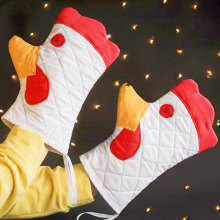 羳¿Rooster Trim Oven Mitts ⿨ͨͿ