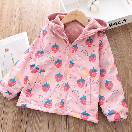 Women's Fleece Lined Jacket for Early Spring, Two-Way Wear, 2024 New Spring and Autumn Collection, Hooded Style