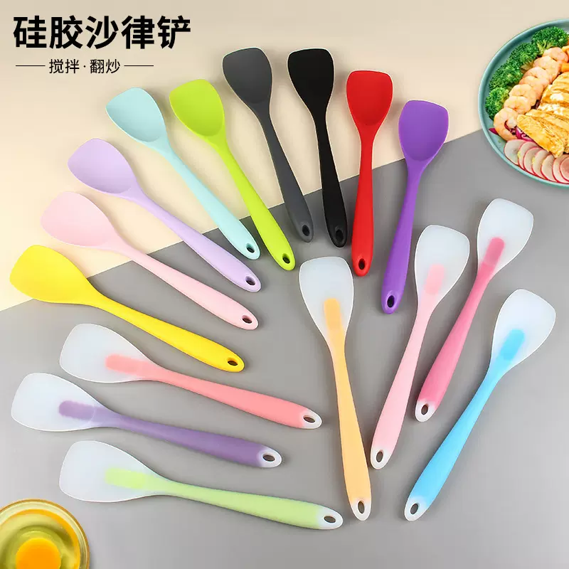 硅胶沙律铲 一体式铲子 搅拌铲搅拌勺 烘焙刮铲鸭舌铲 厨房工具