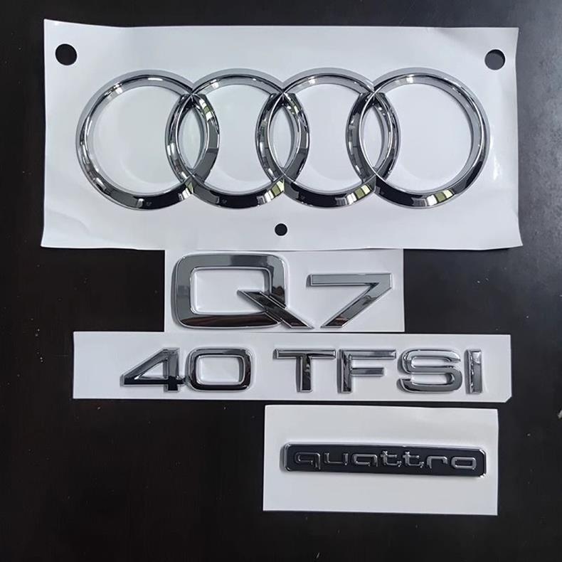 Audi Q5L rear emblem, Q7 car emblem, 3.0, 4.2, 455TFSI, four-wheel drive, engine displacement, rear lettering, complete set of modifications
