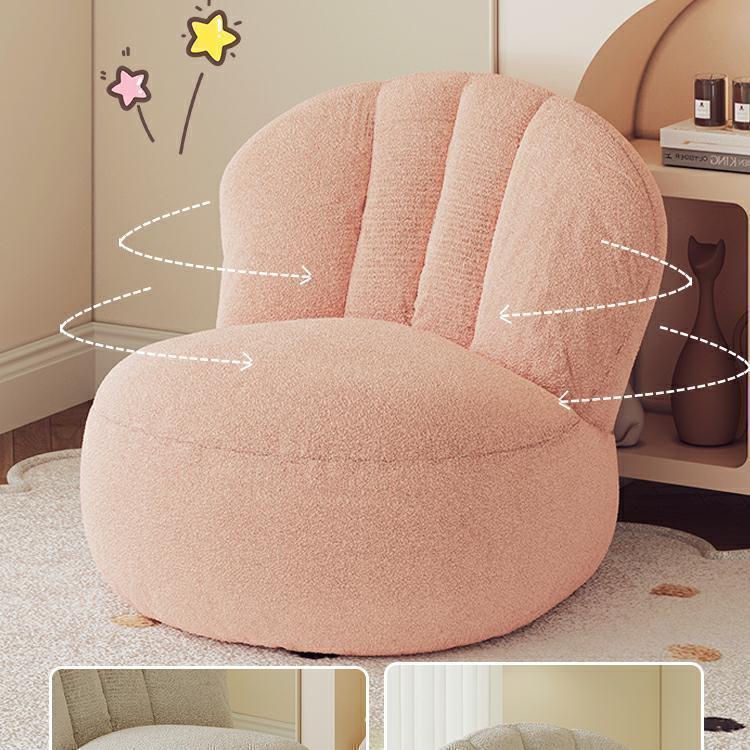 北欧の子羊の毛のデザインの白いデブの怠け者のソファーのソファーの客間の軽い贅沢なネットの赤いinsのタイプのシングルソファー|undefined