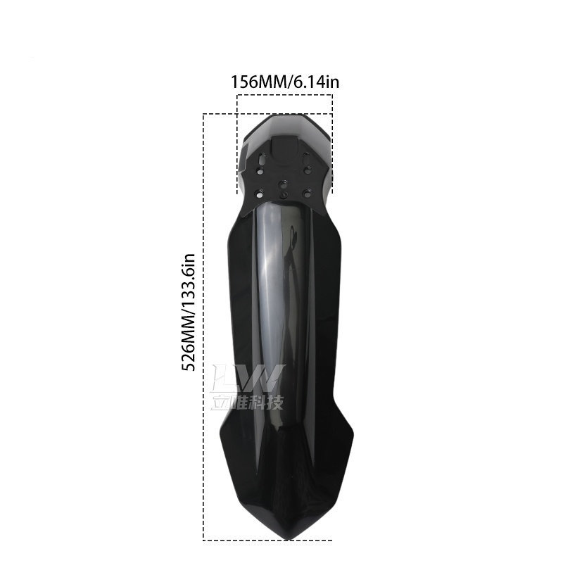 Suitable for Modified Kugge Electric Motorcycles, Kugge Front Fender, Anti-Scratch and Wear-Resistant Riding Fender, Mud Guard