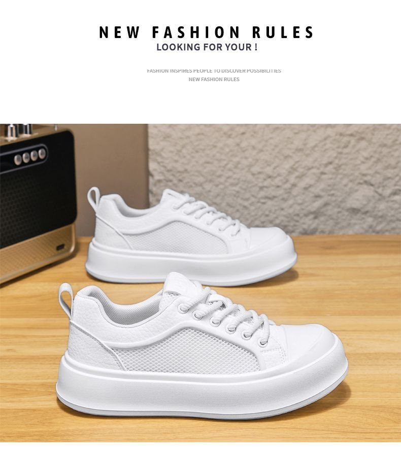 Men's Sneakers, Summer 2026 New Fashion, Thick-soled Casual Running Shoes, Mesh, Non-slip, Stylish And Trendy_vogvips.com