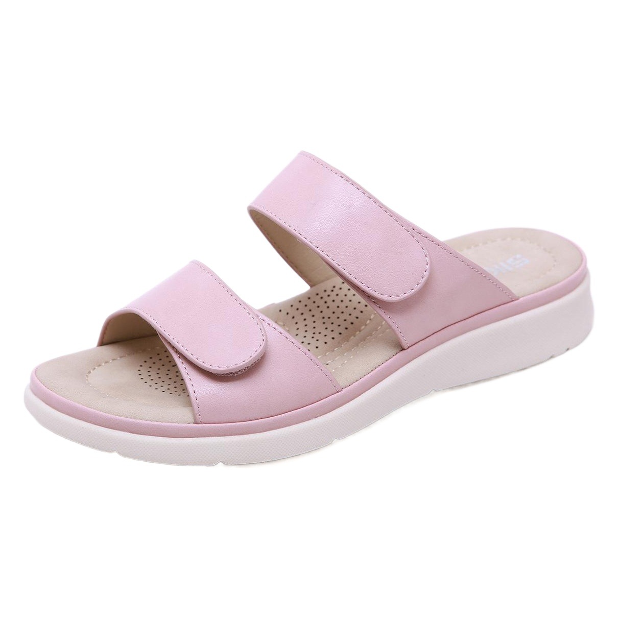 AliExpress nuevo 2024 señora sandalias de las mujeres vacaciones playa Velcro masaje esponja Comercio exterior más tamaño zapatillas