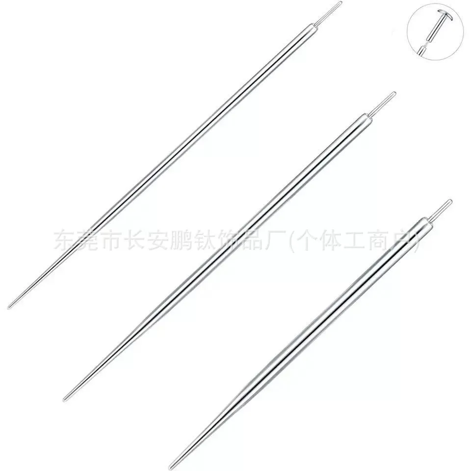 Игла-интродьюсер из нержавеющей стали для пункции, с резьбой, для прокола и тракции, прямой инструмент для введения, медицинский шуруп