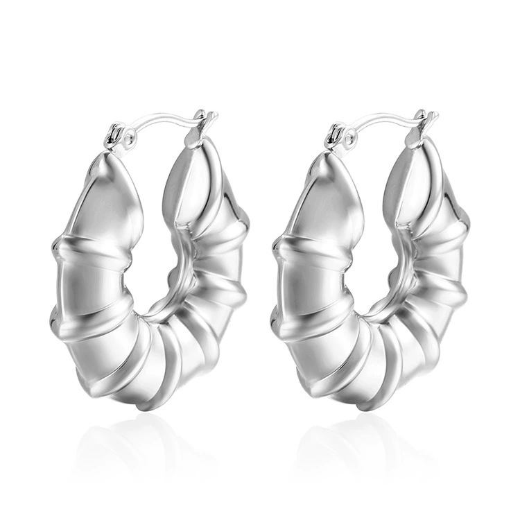 Серьги из нержавеющей стали, европейский стиль, 18 К, оптовая продажа