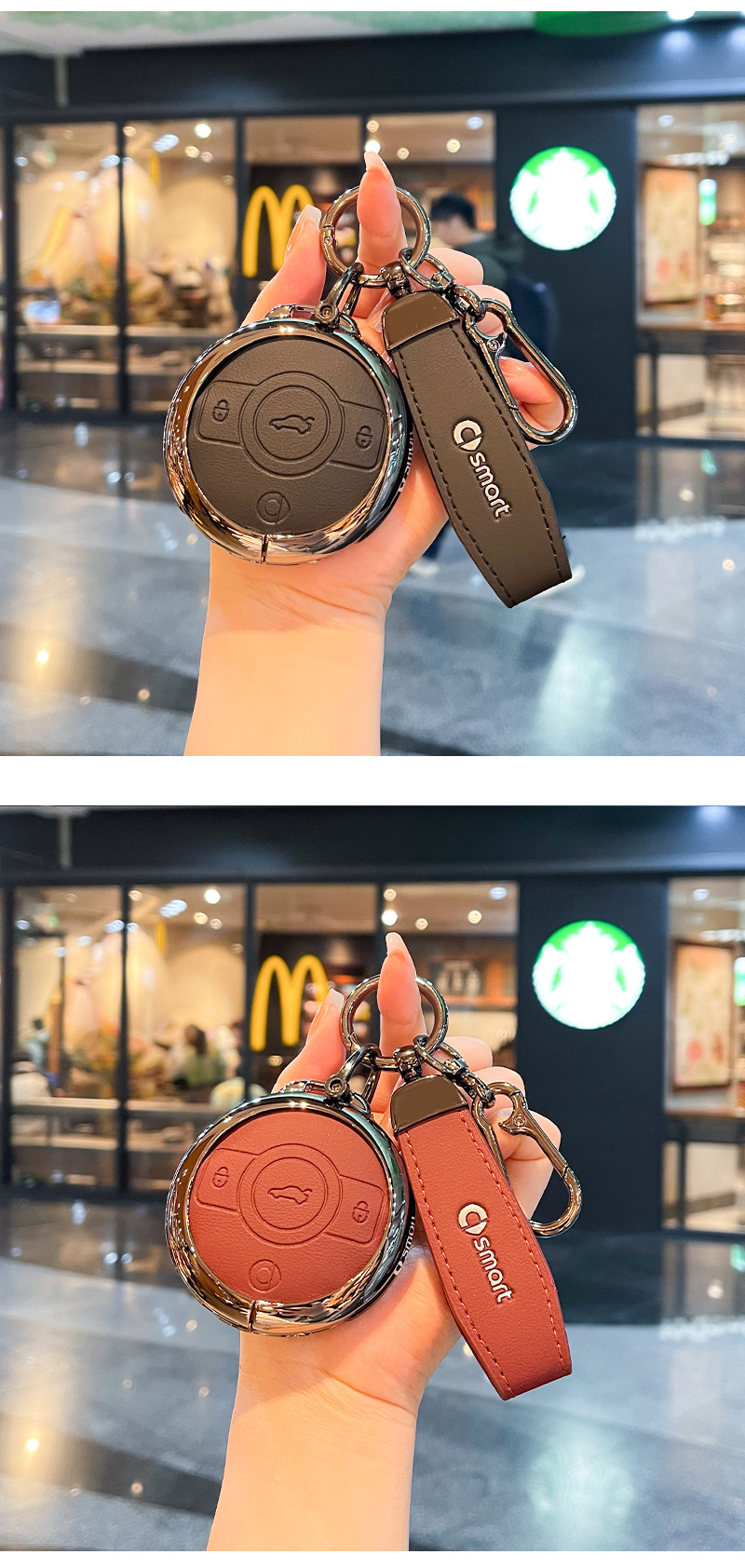 Suitable for Mercedes-Benz Smart Elf # 1 Key Cover No. 1 Smart Shell # 3Rd Brabus Pro Car Buckle Case