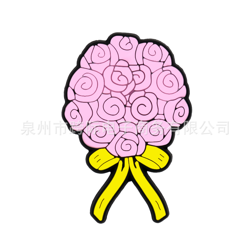 Bolsa de playa EVA colgante bogg bolsa agujero bolsa accesorios navideños flores botones extraíbles botones de flores accesorios DIY