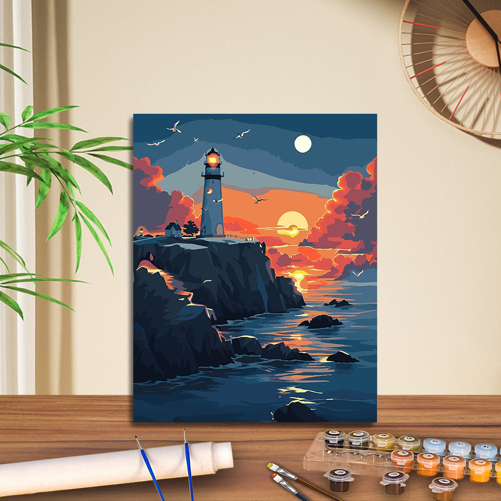 Transfronterizo jitdiy agente de pintura al óleo digital fabricantes al por mayor puestos de pintura al óleo artesanal pintura decorativa Amazon relleno de color