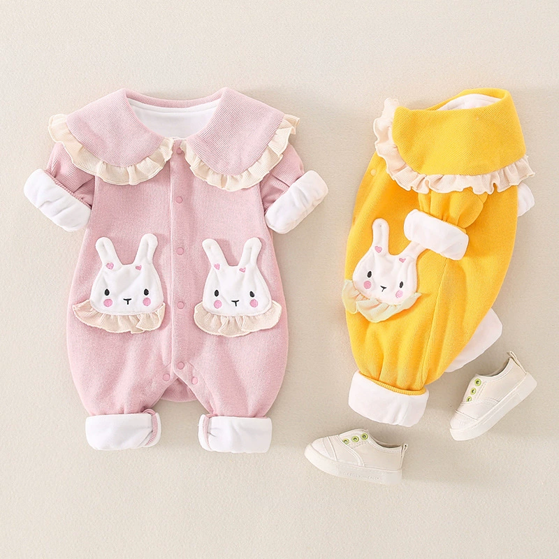 Осенний overall для новорожденных, детский флис крошечный боди для принцессы на прогулку