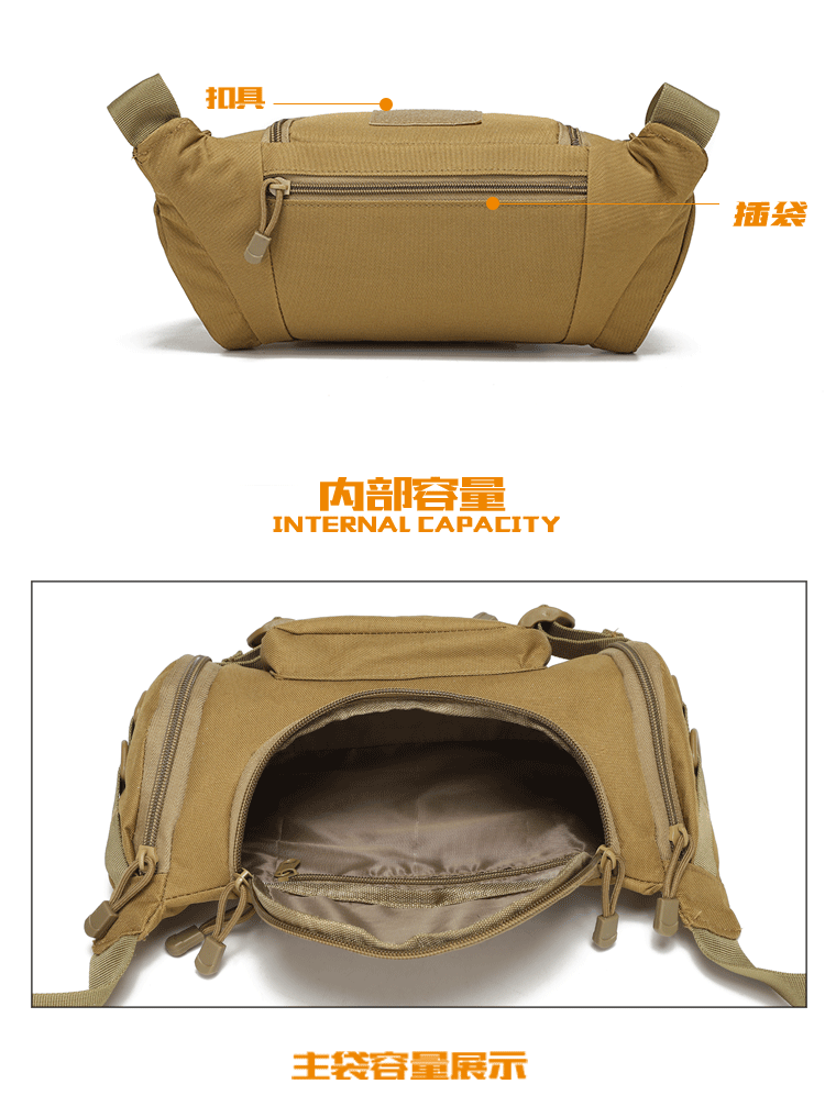 Nueva riñonera de camuflaje para entrenamiento al Aire Libre, táctica, pequeña, impermeable, para montañismo y ciclismo. - details 2