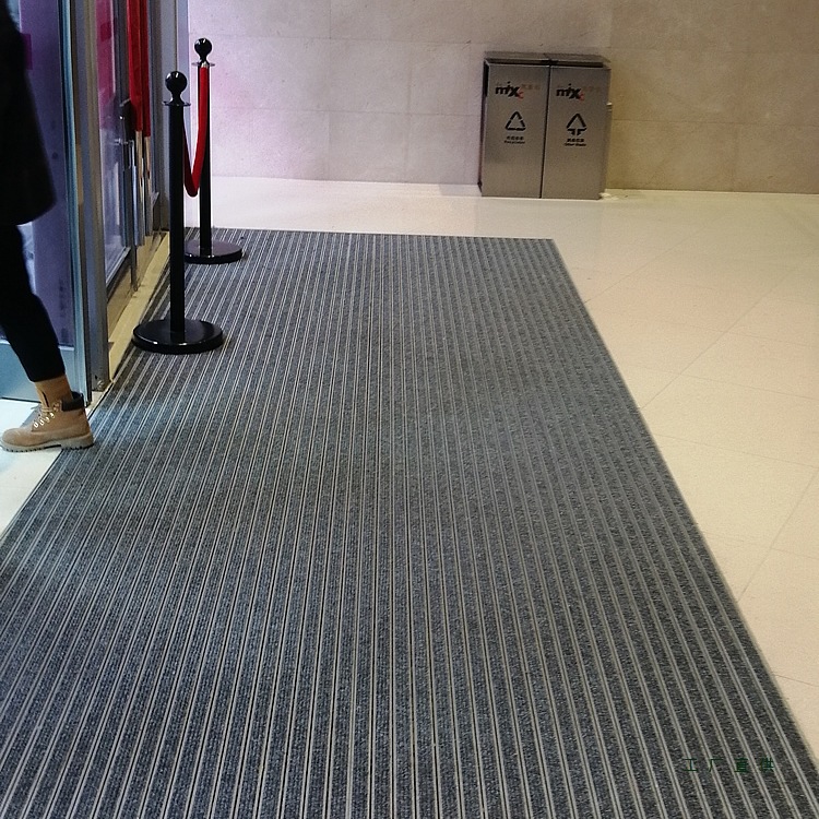 嵌入式铝合金地垫平铺商用门垫防滑进门防尘地毯酒店门口除尘脚垫