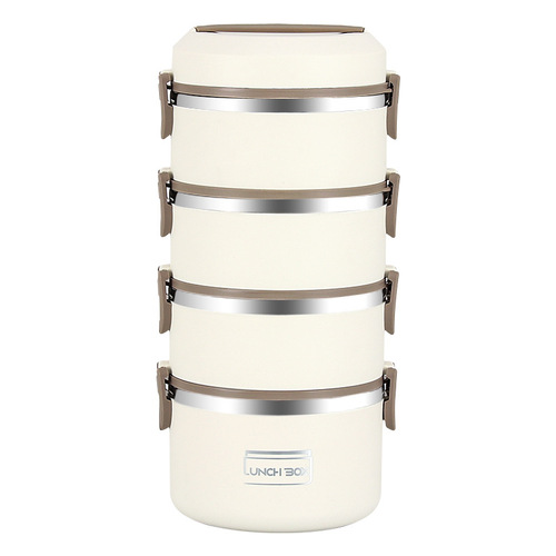 304 stainless steel insulated lunch box multi-layer lunch box with pot for office workers and students portable large-capacity lunch box lunch bucket