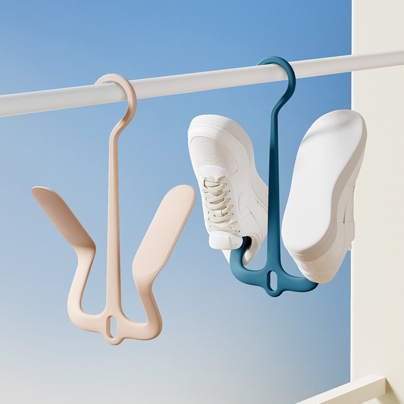 【Chunzao】Shoe Drying Rack for Dormitory Balcony, Shoe Drying Rack for Home Use, Multifunctional Storage Hanging Rack, Sandal Rack