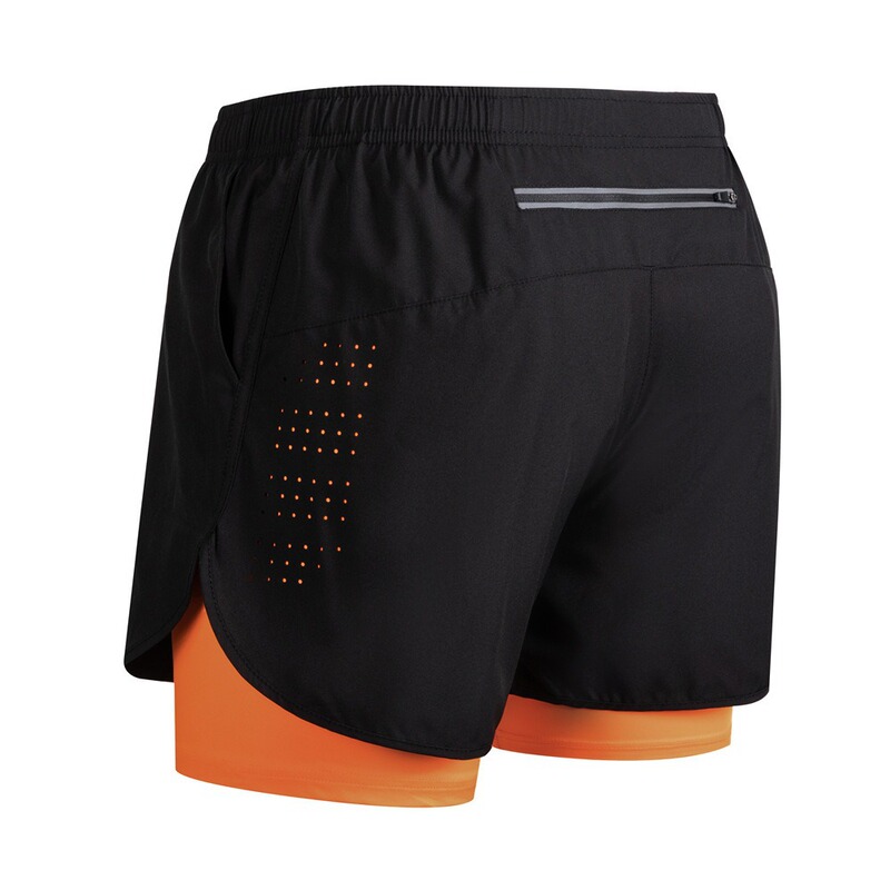 Crazy Muscle Men's Sports Shorts Double Lined Basketball Training Fitness Loose Breathable Running Quick-drying Shorts