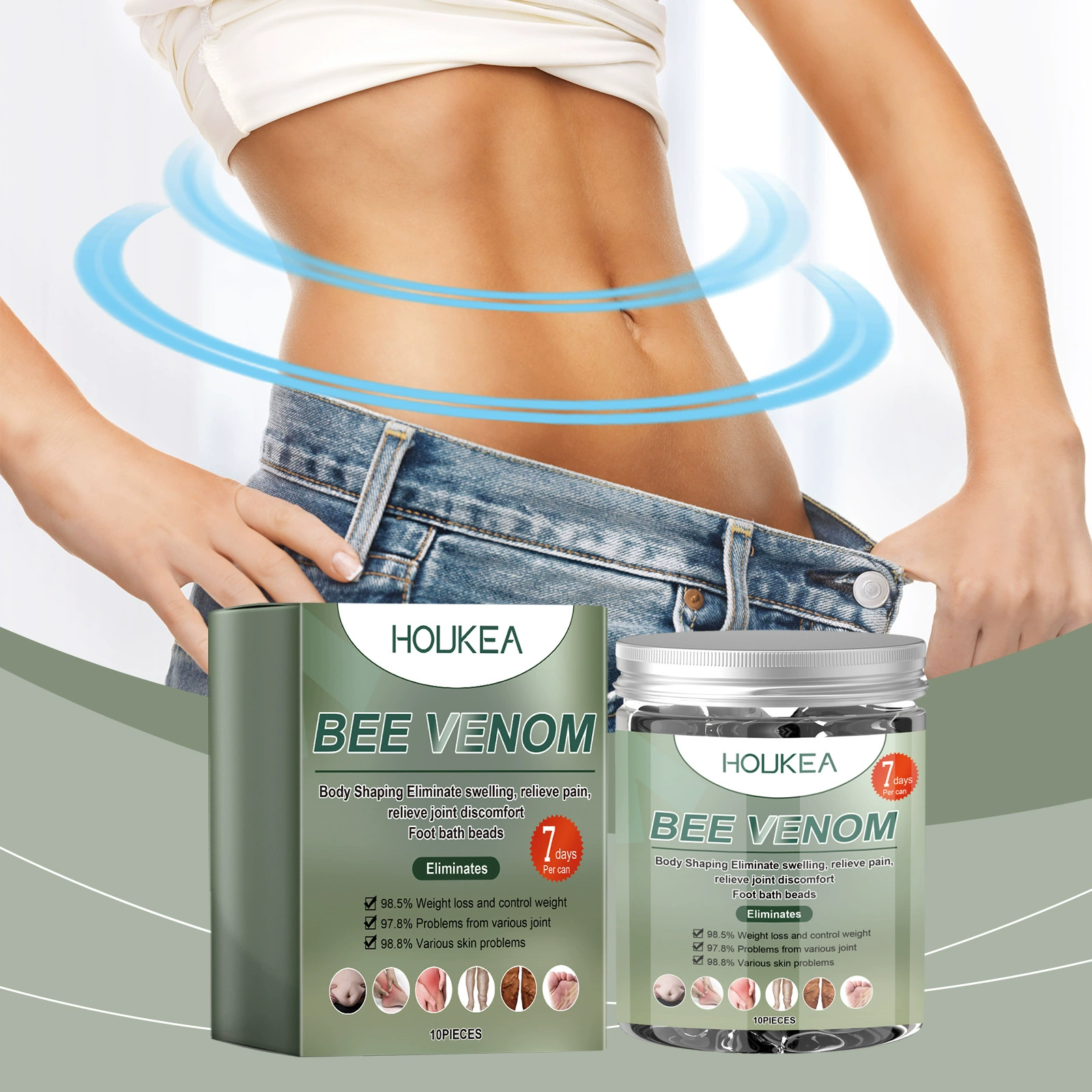 HouKea пчелиный яд, сгущение ног