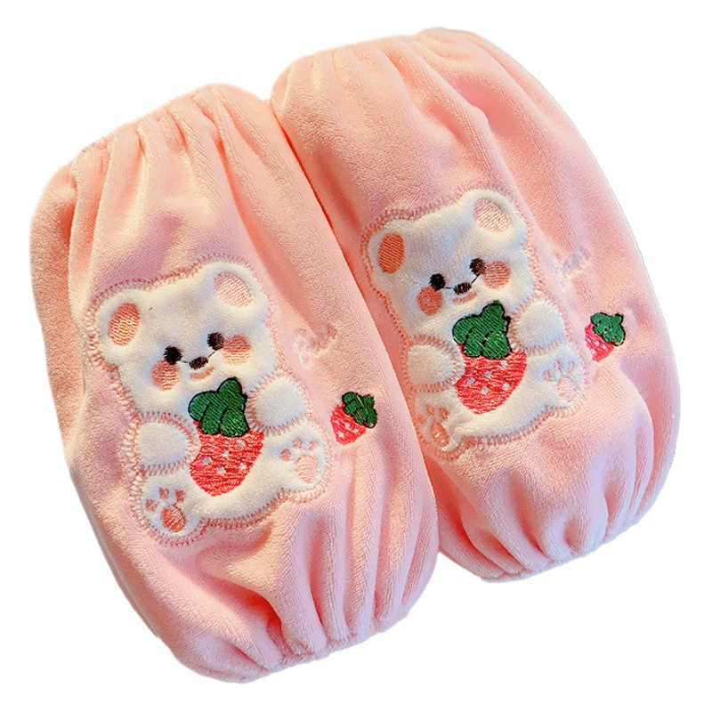 Детские нарукавники осень-зима 2025: защитные, грязеотталкивающие, теплые, милые мультяшные нарукавники для девочек, в корейском стиле.