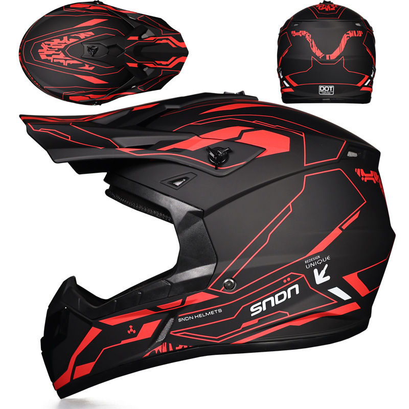 FlashShield Motocicleta Casco todoterreno Casco completo para hombre Motocicleta femenina Casco de tracción Casco de seguridad Transpirable Certificación 3C