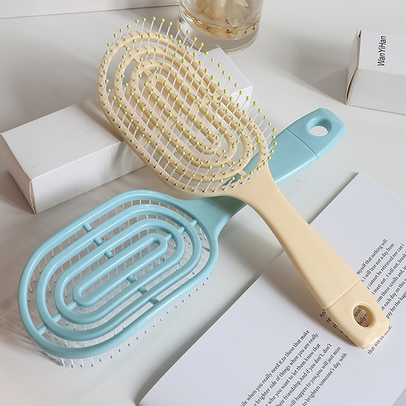 Pein de aire de airbag pein de cabello recto pein de cabello largo cilíndrico pellizco pein de cabello para niños caseros grandes curvas pein de costillas de masaje