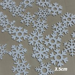 厂家直销 现货木质工艺品白色雪花圣诞系列木片 家居装饰品创意款
