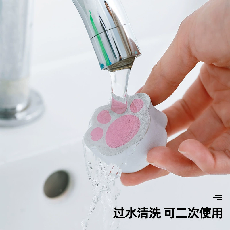 Зеркало для протирания крана с кошачьим когтем для удаления грязи и пыли Волшебная салфетка с клеем может быть изготовлена в соответствии с рисунком образца