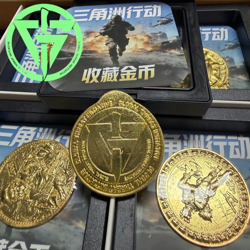 Delta Force Game Currency Gold Coins Replica Metal Crafts Model Cosplay Props Accessories Gift