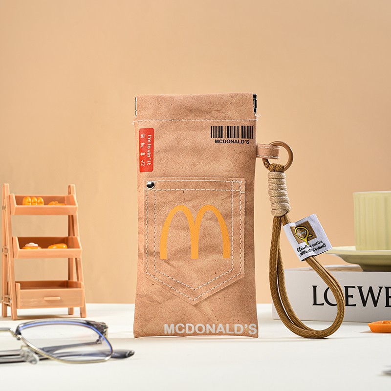 Dibujos animados lindo dopamina cuello colgante bolsa de gafas gafas de sol portátiles para mujer gafas de miopía bolsa colgante de gafas
