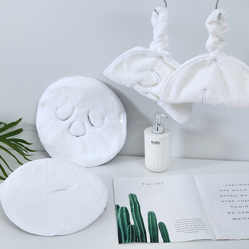Facial Towel, Facial Hot Compress Towel, Facial Mask Cover, Facial Beauty Spa Moisturizing and Hydrating Beauty Salon Steamed Facial Hot Compress Towel