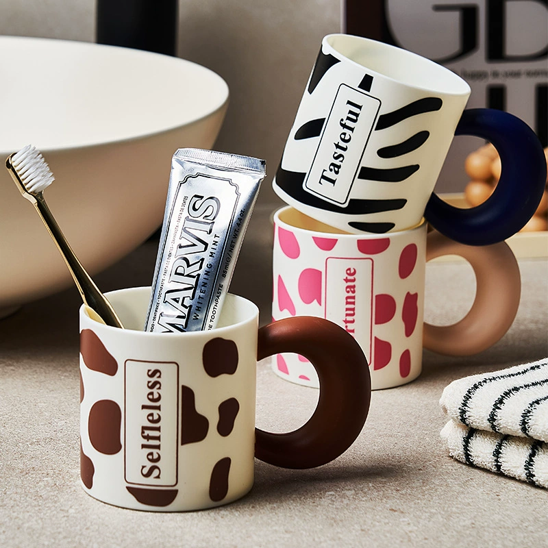 Креативная Высококачественная чашка для мытья рта в стиле ins чашка для полоскания рта пластиковая пара чашка для зубов пара милых чашек для трех зубов