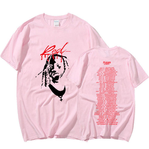 Playboi Carti Music Album Whole Lotta Red Print T-shirt Men