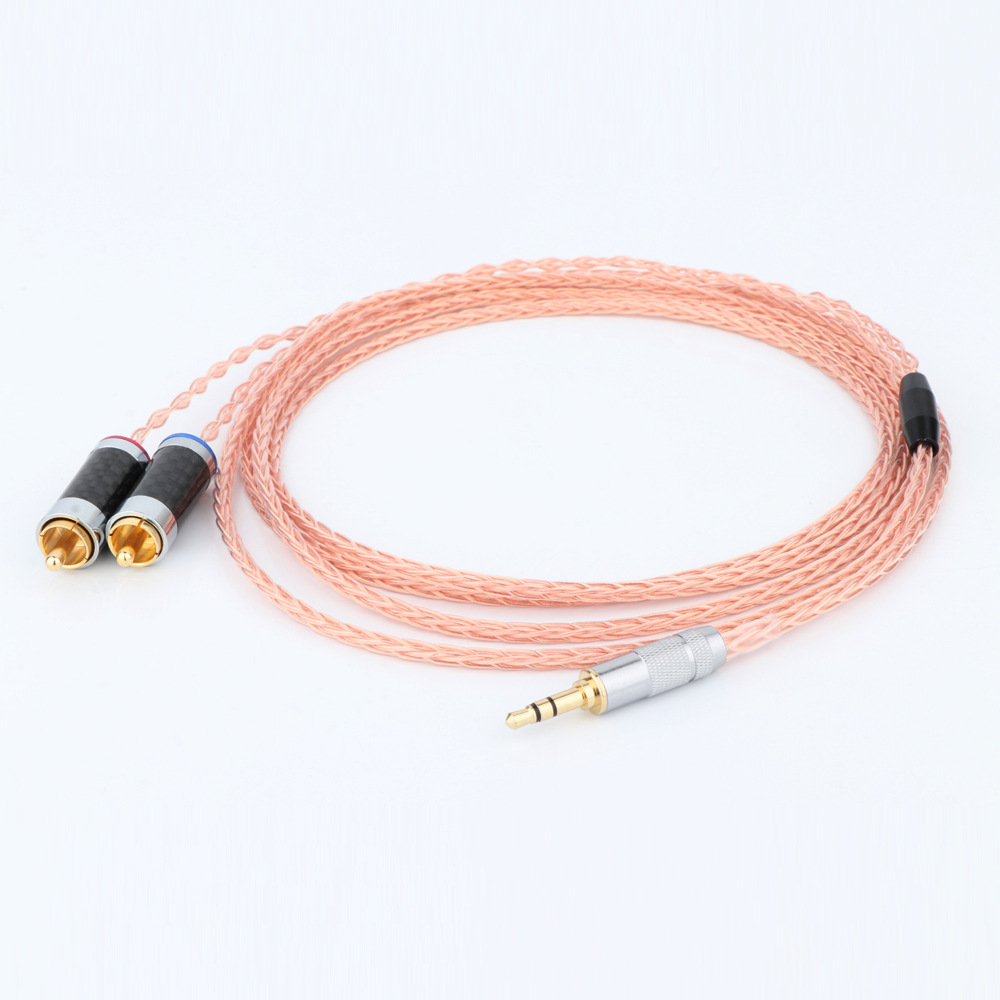 Preffair 8芯 OFC 镀银线HIFI 3.5mm-R1745 升级音频耳机线