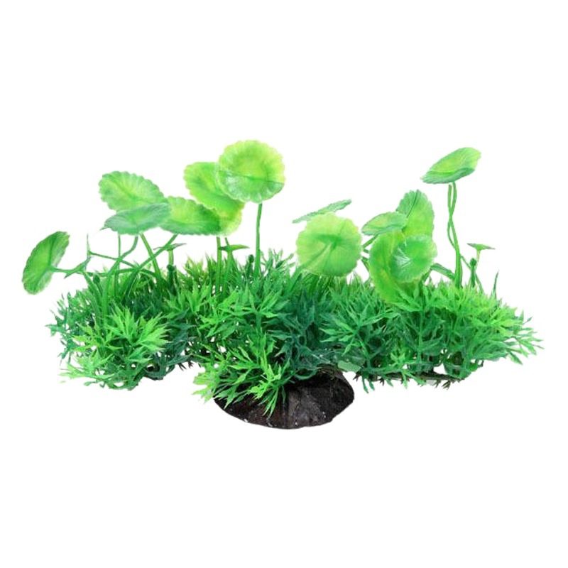 Acuario decoración simulación plantas acuáticas pecera paisaje simulación planta plástico plantas acuáticas paisaje conjunto 6312 Paquete de combinación